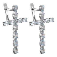 Серьги из серебра Ювелирочка 2078658, топаз