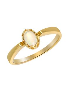 Кольцо из серебра р. 18,5 Ювелирочка 1047895, опал
