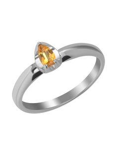 Кольцо из серебра р. 18,5 Ювелирочка 1050768, топаз