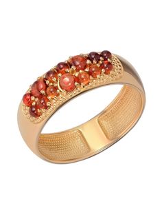 Кольцо из серебра р. 19 Ювелирочка 1050878, гранат