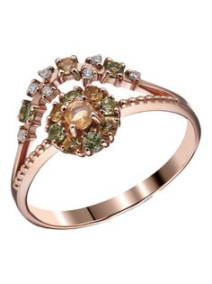 Кольцо из серебра р. 19,5 Ювелирочка 1049397, опал