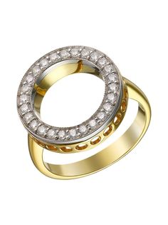 Кольцо из серебра р. 18,5 Ювелирочка 1054718, фианит