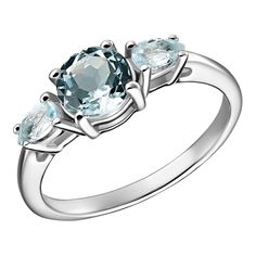 Кольцо из серебра р. 19,5 Ювелирочка 1064825, топаз