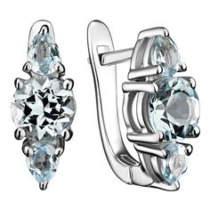 Серьги из серебра Ювелирочка 2086226, топаз