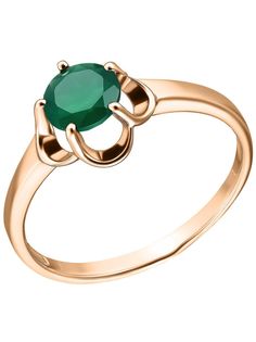 Кольцо из серебра р. 16,5 Ювелирочка 1063632, агат