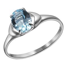 Кольцо из серебра р. 17,5 Ювелирочка 1066264, топаз