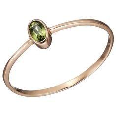 Кольцо из серебра р. 18,5 Ювелирочка 1063700, хризолит
