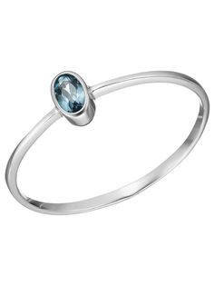 Кольцо из серебра р. 19,5 Ювелирочка 1063699, топаз