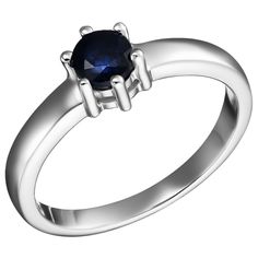 Кольцо из серебра р. 19 Ювелирочка 1064785, сапфир