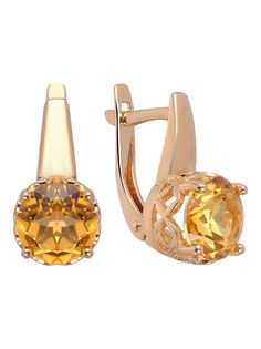 Серьги из серебра Ювелирочка 2069237, топаз