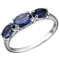 Кольцо из серебра р. 18 Ювелирочка 1065898, иолит
