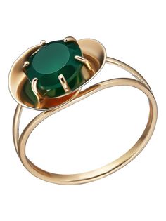 Кольцо из серебра р. 17,5 Ювелирочка 1063701, агат