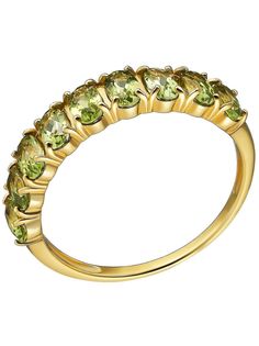 Кольцо из серебра р. 18,5 Ювелирочка 1063405, хризолит