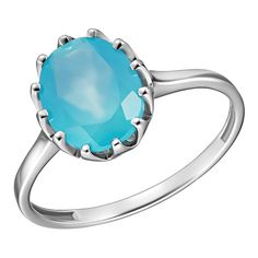 Кольцо из серебра р. 17,5 Ювелирочка 1066271, халцедон