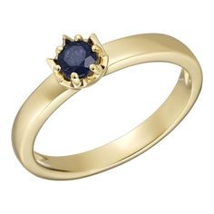 Кольцо из серебра р. 19,5 Ювелирочка 1065957, сапфир