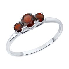 Кольцо из серебра р. 16,5 SOKOLOV 92014424, гранат