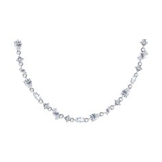 Ожерелье из серебра 40-45 см SOKOLOV 94070948, фианит