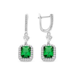 Серьги подвески из серебра 585Gold 702006977, фианит