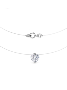 Колье из сереба/лески 35 см DIALVI JEWELRY 4RLS803623.01, фианит