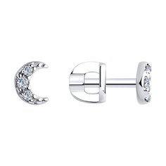 Серьги пусеты из серебра SOKOLOV 94025912, фианит