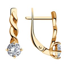 Серьги из серебра SOKOLOV 93022428, фианит