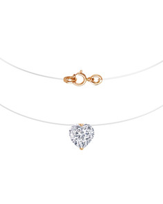 Колье из красного золота/лески 45 см DIALVI JEWELRY 4RLS803631.01, фианит