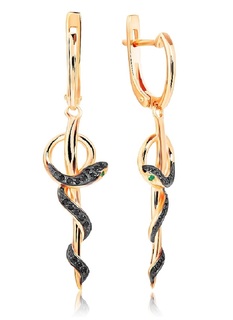Серьги из серебра VALTERA 118067, фианит
