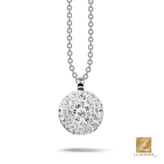 Колье из серебра 42 см Phantasya S114 03 RH, swarovski