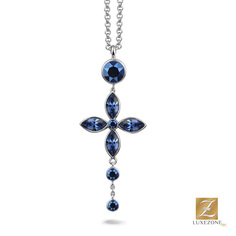 Колье из серебра 43 см Phantasya S1224 72 RH, swarovski