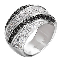 Кольцо из серебра р. 16,8 JOOP! JPRG90608C530, фианит