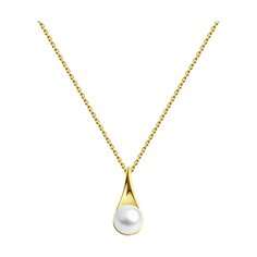 Колье из желтого золота 45-50 см Diamant 53-370-01930-1, жемчуг