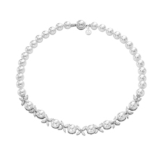 Ожерелье из серебра 46 см Majorica 12516.01.2.000.010.1, жемчуг/фианит