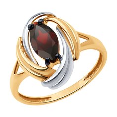Кольцо из красного золота р. 17,5 Diamant 51-310-02475-2, гранат