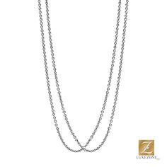 Ожерелье-цепь из белого золота 41 см Leo Wittwer 80-0145-042K71