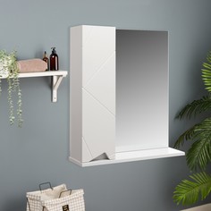 Шкаф-зеркало для ванной комнаты Джой 60, 71,5 х 60 х 16 см No Brand