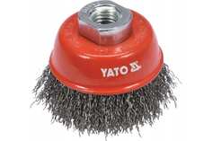 Щетка Для Шлифмашины Чашка, 65 Мм, Стальная, Крученая, Нерж. Сталь, М14 1Шт YATO YT47658