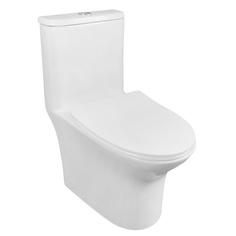 Унитаз-моноблок AZARIO Sente 375х665x785 напольный, безободковый, az-8614