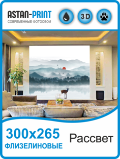 Флизелиновые фотообои Astan Рассвет 300х265