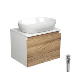 Тумба Bau Dream Blackwood с раковиной BAU Nimb 59х40, выпуск Bauedge