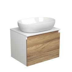 Тумба Bau Dream Blackwood с раковиной BAU Nimb 59х40 Bauedge