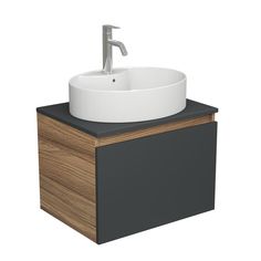 Комплект для ванной(Тумба Bau Blackwood 60 Раковина BAU 51х41+ Смеситель Dream) Bauedge