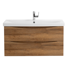 Тумба под раковину подвесная BelBagno MARINO-CER-1000-2C-SO-RR-P Rovere Rustico