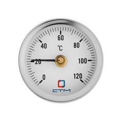 Термометр накладной "СТМ" CTTND63, d=63 мм, 120°C, с пружиной STM