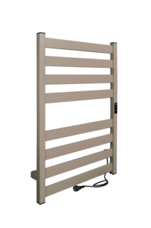 Полотенцесушитель электрический INDIGO Oktava Slim 5 80/50 таймер, Aurum Beige