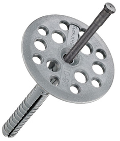 Дюбель для теплоизоляции 10х90мм пластиковый гвоздь (упак. 50шт.) Noname