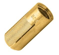 Анкер забиваемый М6 латунный (уп. 6шт.) пакетик Noname