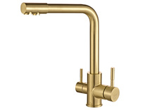 Смеситель для кухонной мойки под фильтр STEEL HAMMER SH 801 INOX BRONZE PVD