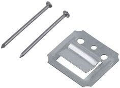 Кляймеры N4 с гвоздями, для крепления панелей евровагонки (упак.100 шт.) Noname