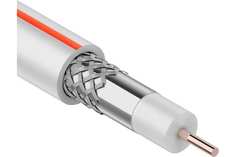 Коаксиальный кабель ЭРА SAT 50 М, 75 Ом, Cu/, PVC, цвет белый Б0044619 ERA