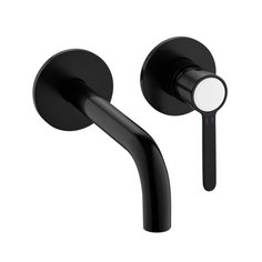 Встраиваемый смеситель для раковины Cezares ECO черный матовый ECO-DI-NOP